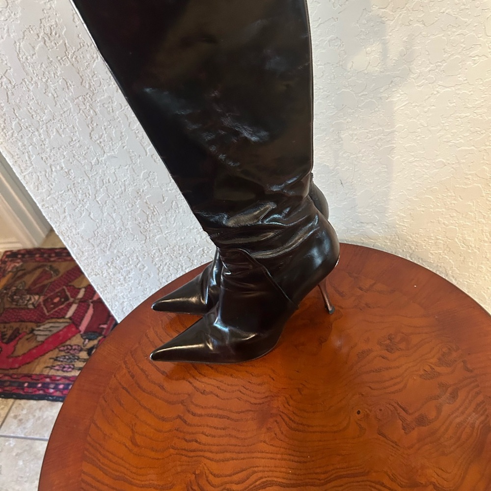 ❤️ Italian leather inside and out, Elegant dark brown Women's Knee-High Boots